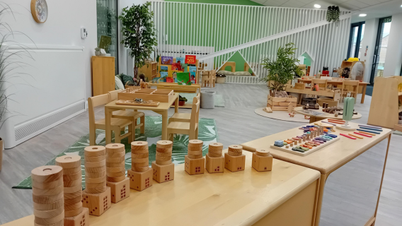 Our preschool room at our modern nursery in Wellingborough. 