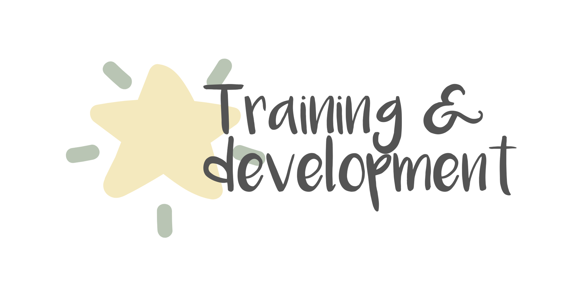 Graphic showing training and development perk 
