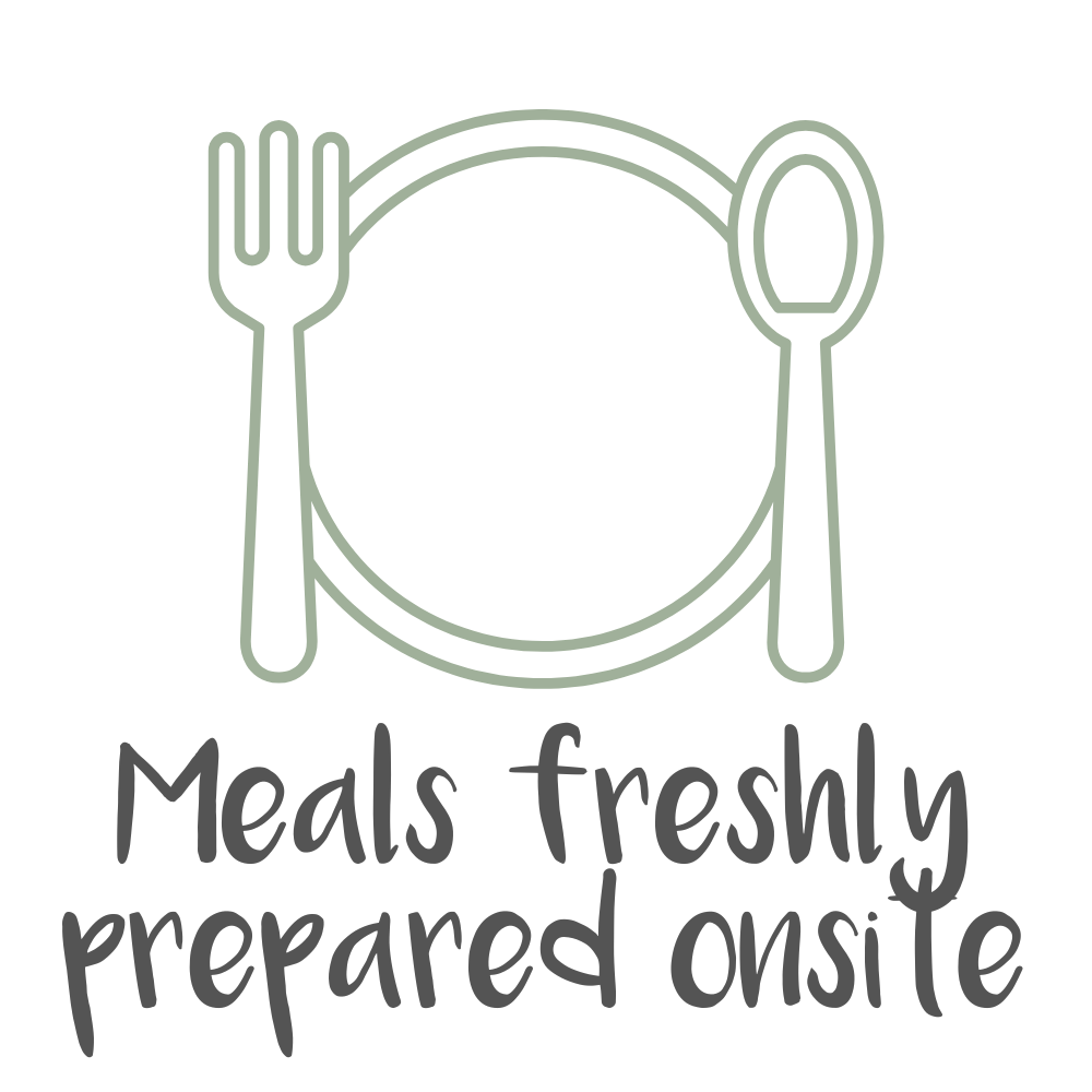 Meals freshly prepared onsite 