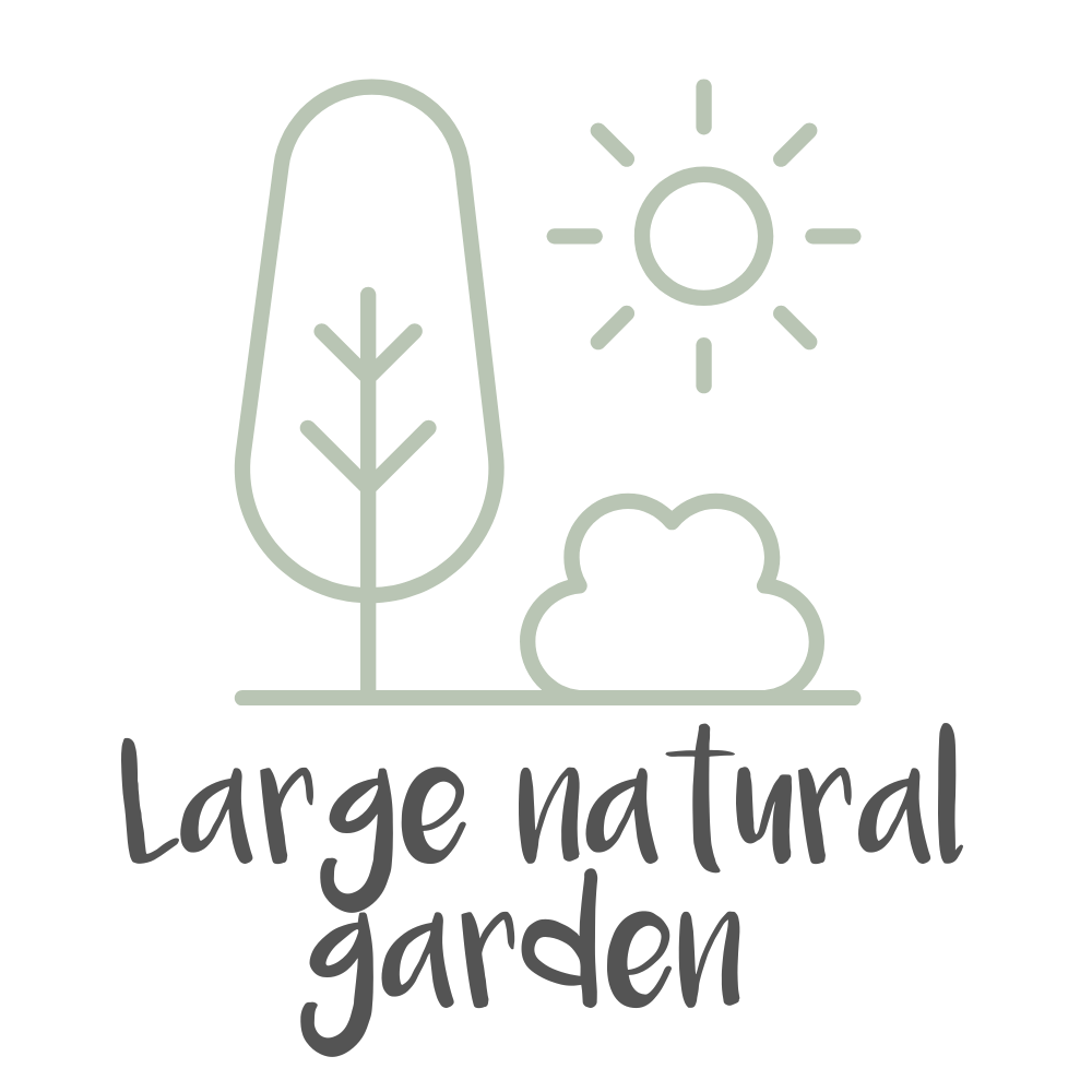 A large natural garden for the children to enjoy.