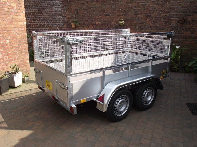 Dubbelas bakaanhangwagens Aluminium