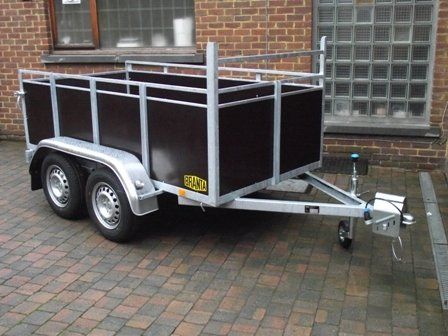 verhoogde enkelasaanhangwagen - verhoogde dubbelasaanhangwagen - aanhangwagen