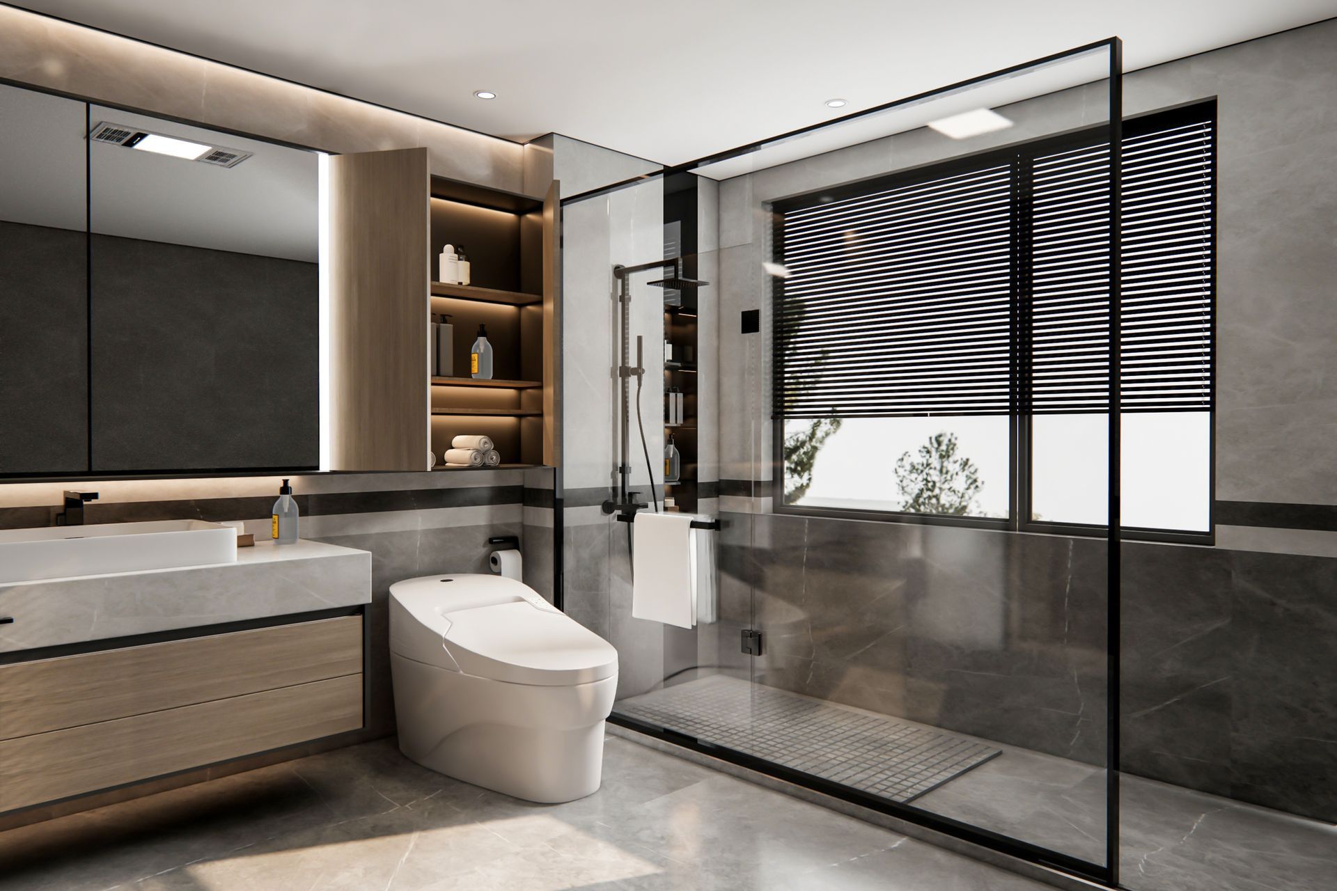A bathroom with two sinks and a bathtub.