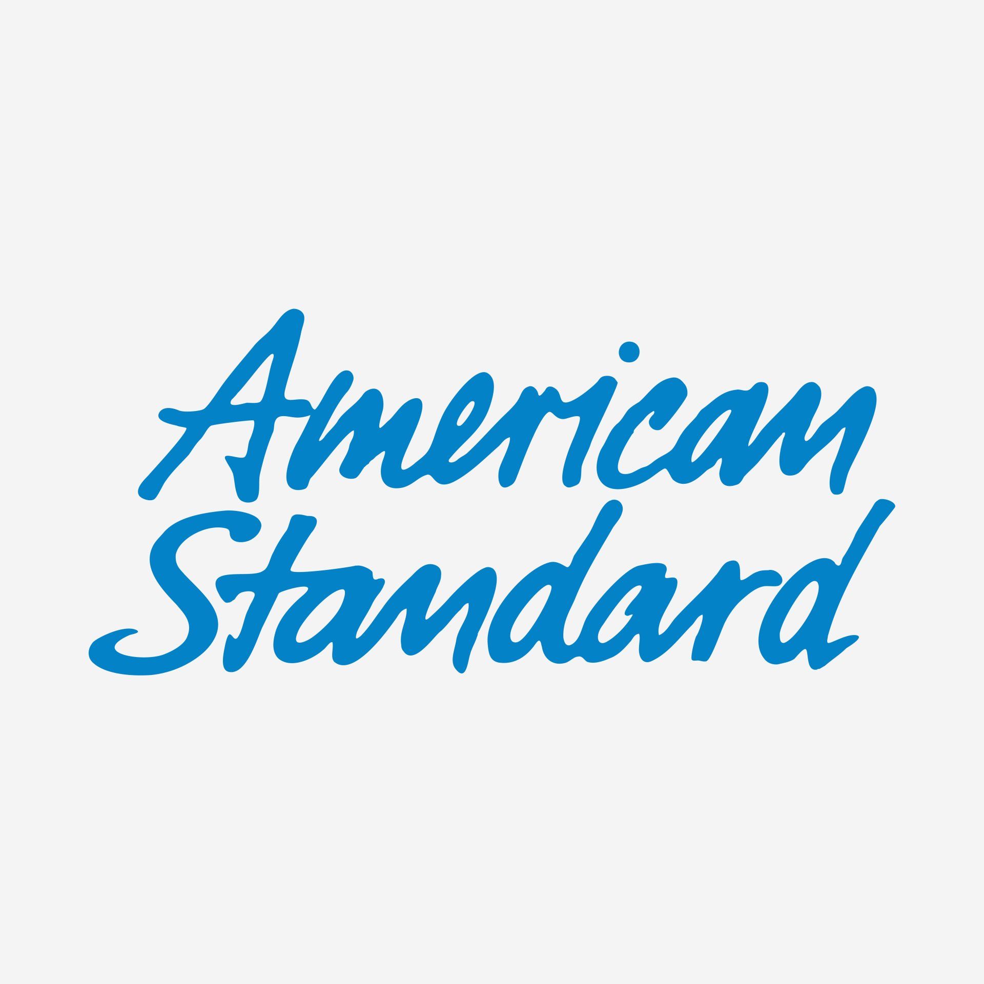 The american standard logo is blue on a white background.