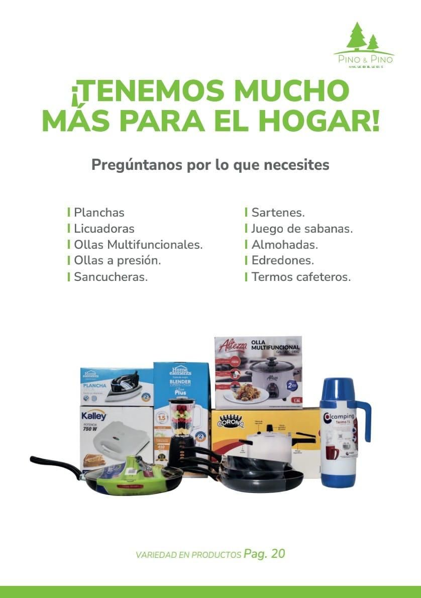 Un folleto promocional de productos para el hogar
