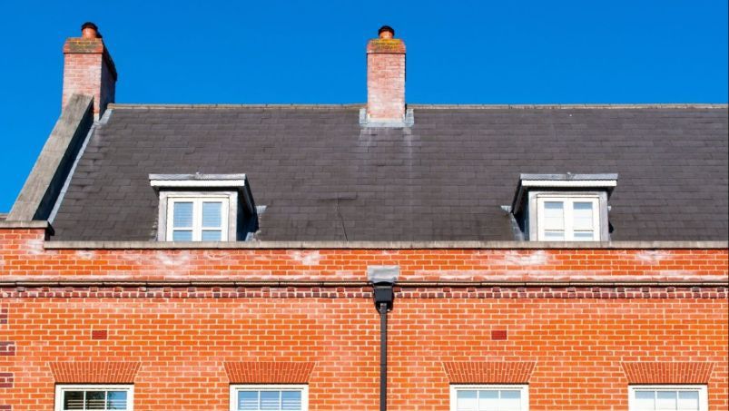 Newly repaired slate roof on a Wimbledon property by D&R Roofing.