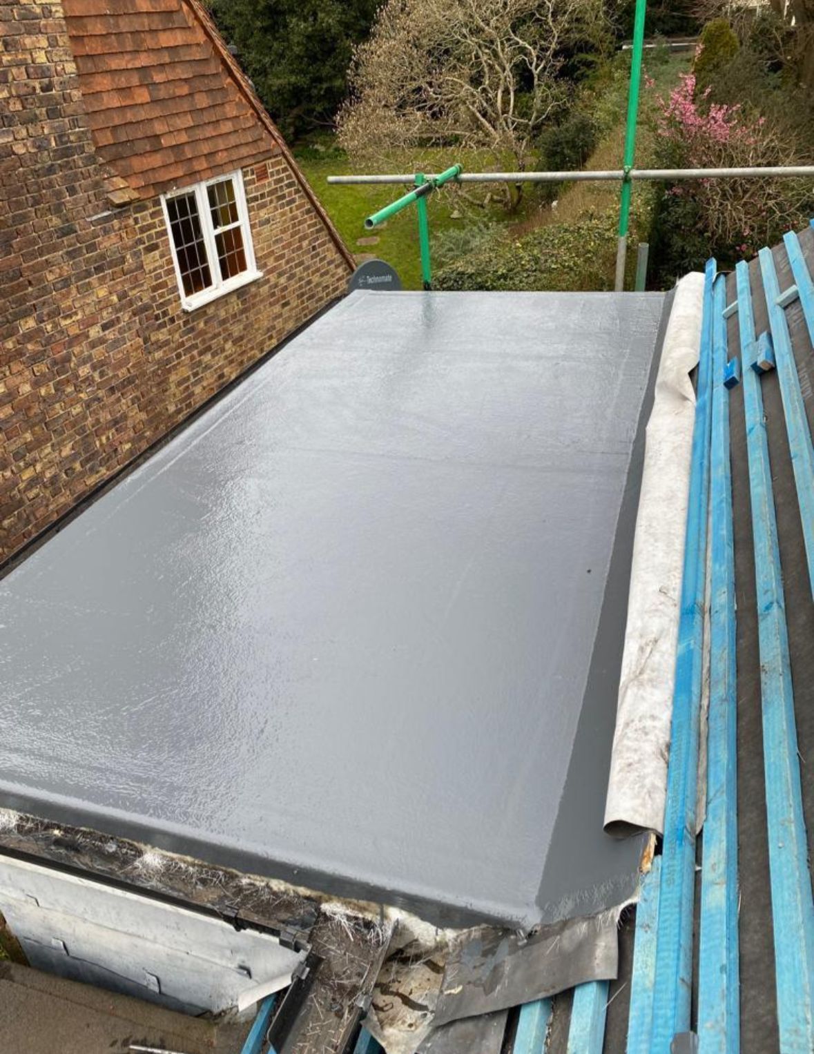 New flat roof installation completed by roofer in Wimbledon.