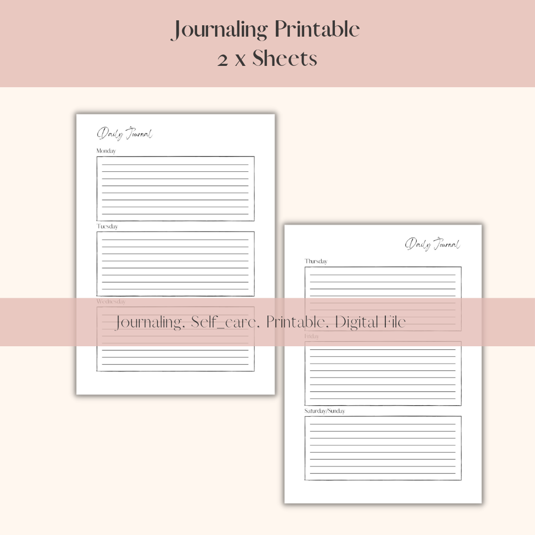Daily/Weekly Journal