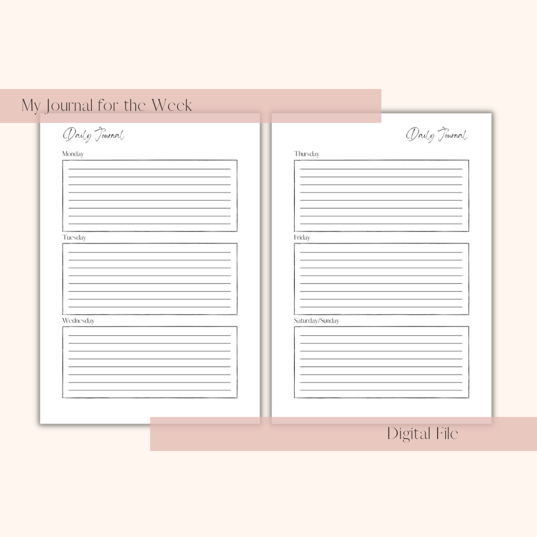 Daily/Weekly Journal