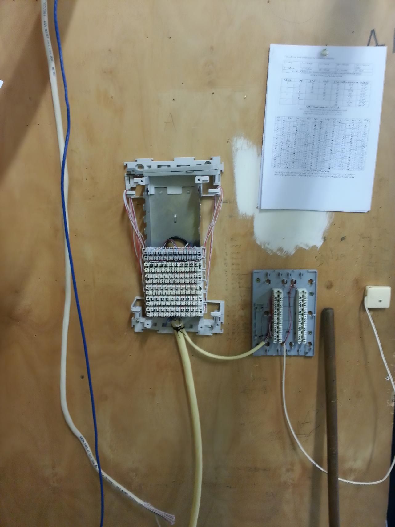 A Bunch Of Wires Are Hanging On A Wooden Wall — State Connect In Bangalow, NSW