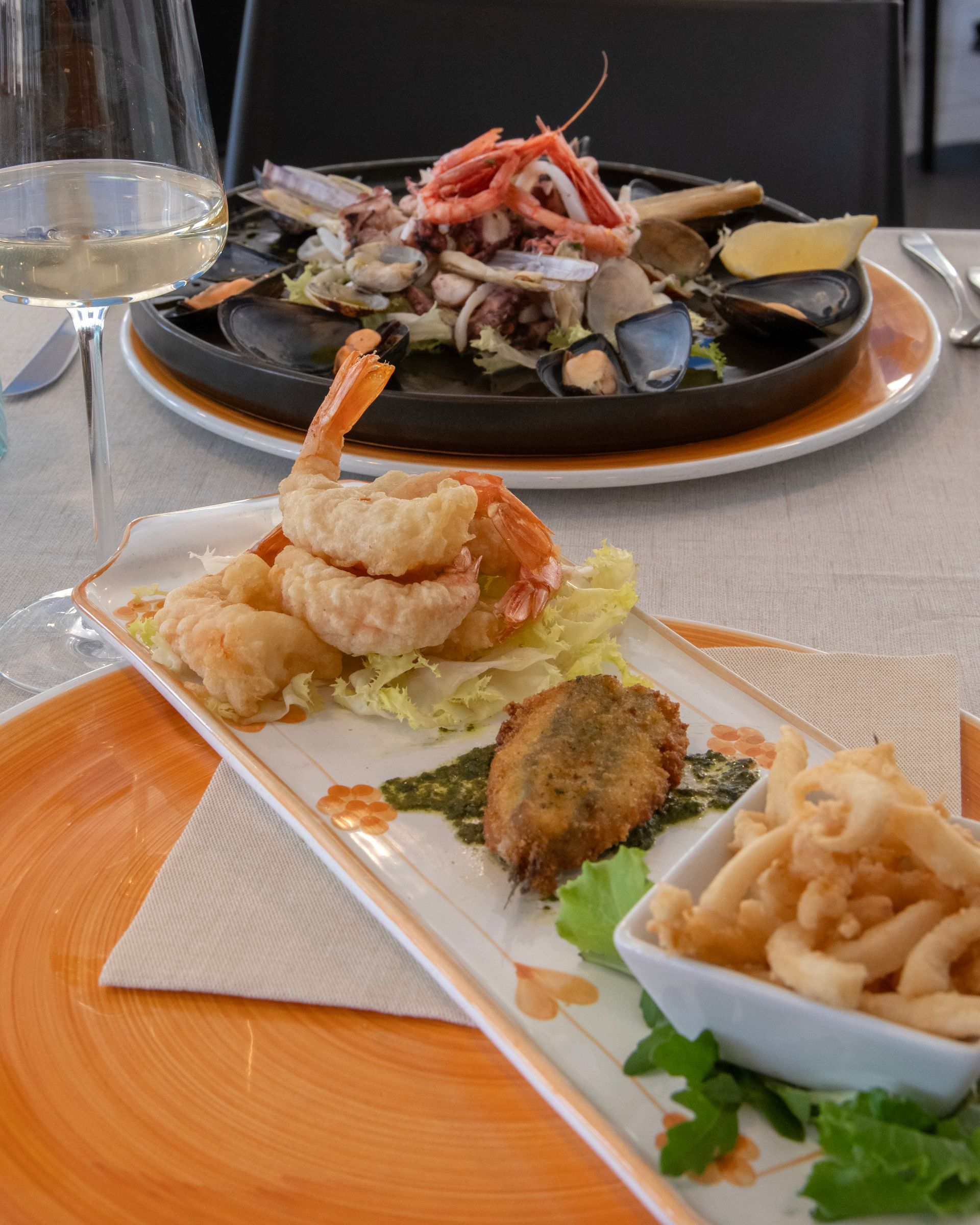 piatto di pesce fresco
