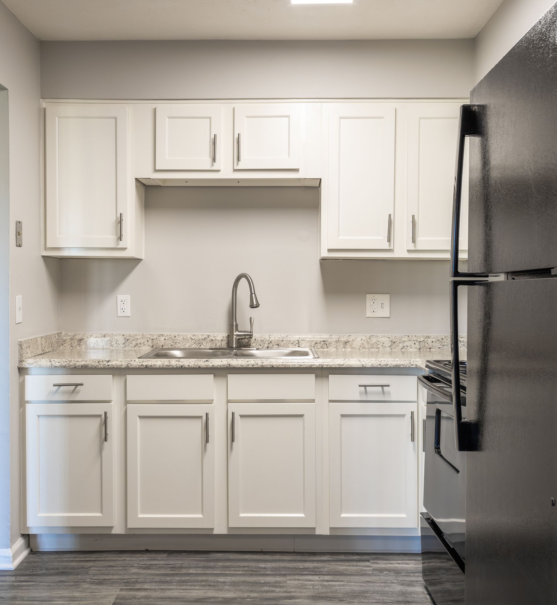 kitchen and fridge