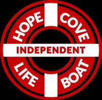 Red life preserver with 