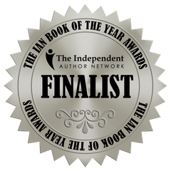 Silver award seal reading “The IAN Book of the Year Awards Finalist” with The Independent Author Network logo