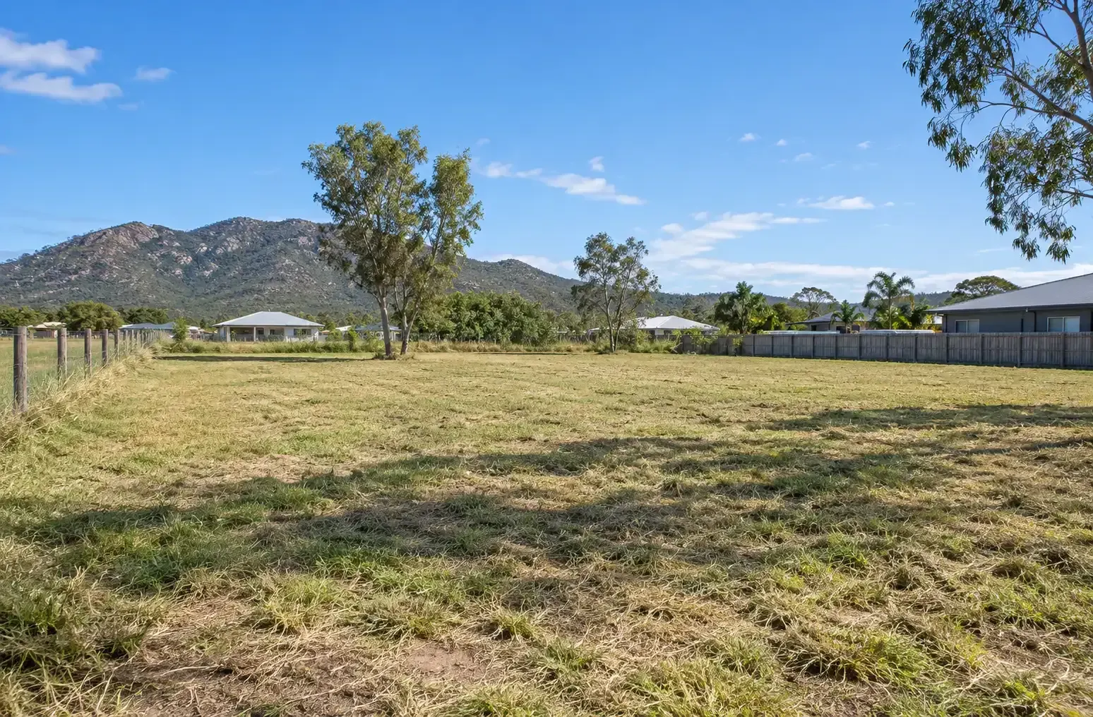 An image of a vacant block in Townsville, taken just after routine slashing.