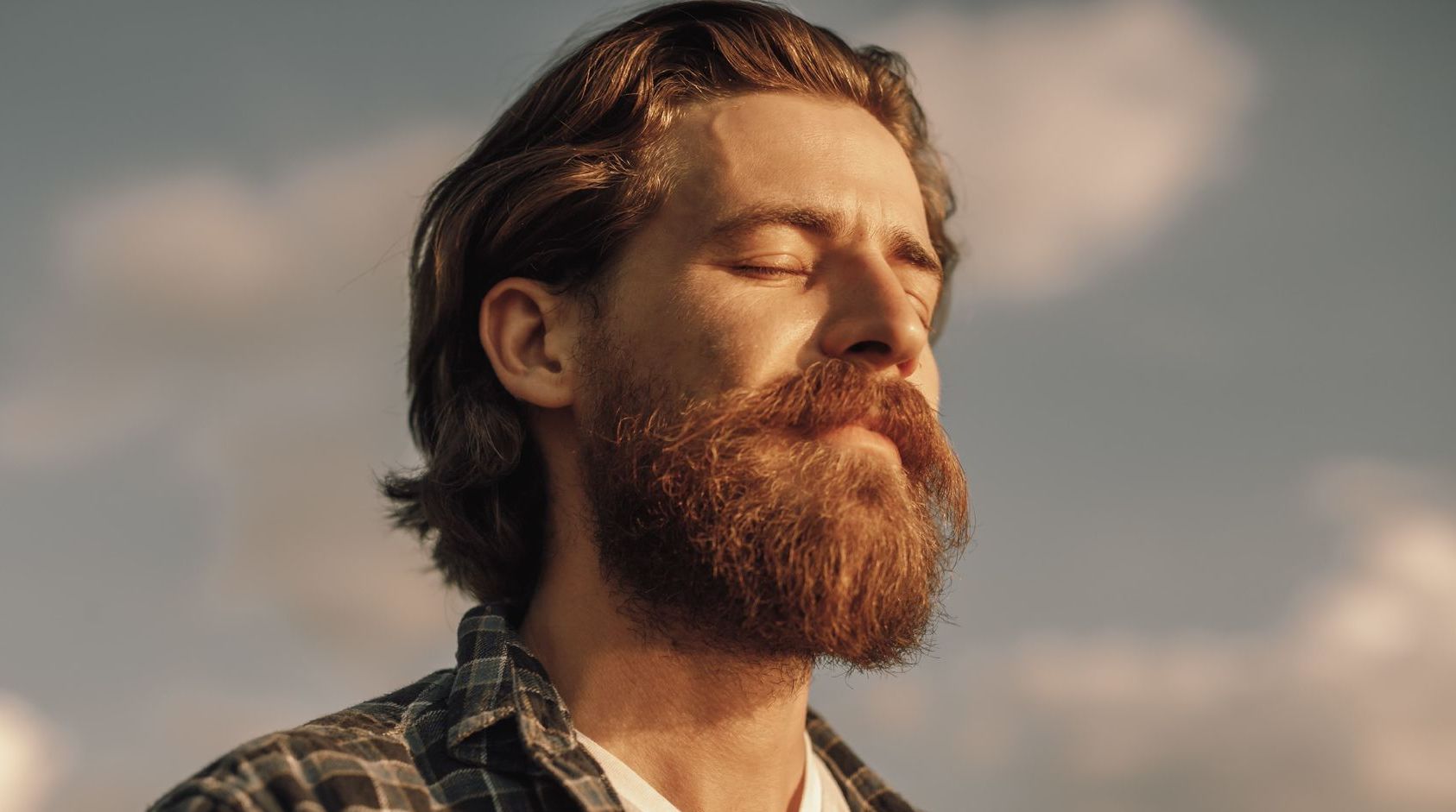 Man feeling calm and in deep thought