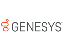 A logo for genesys is shown on a white background