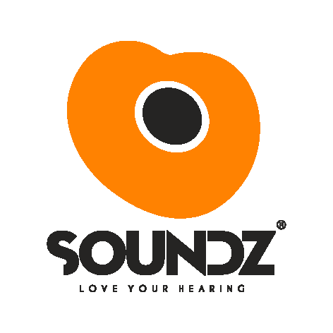 Orange heart logo with a black center and the word 