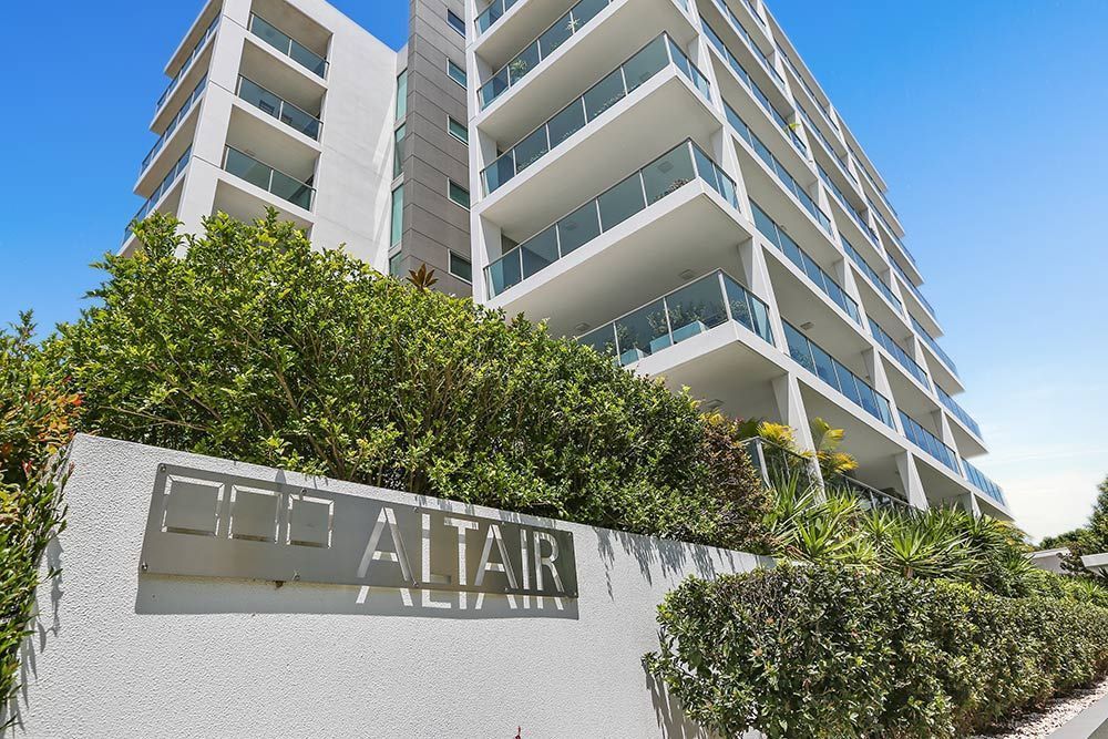 White apartment building