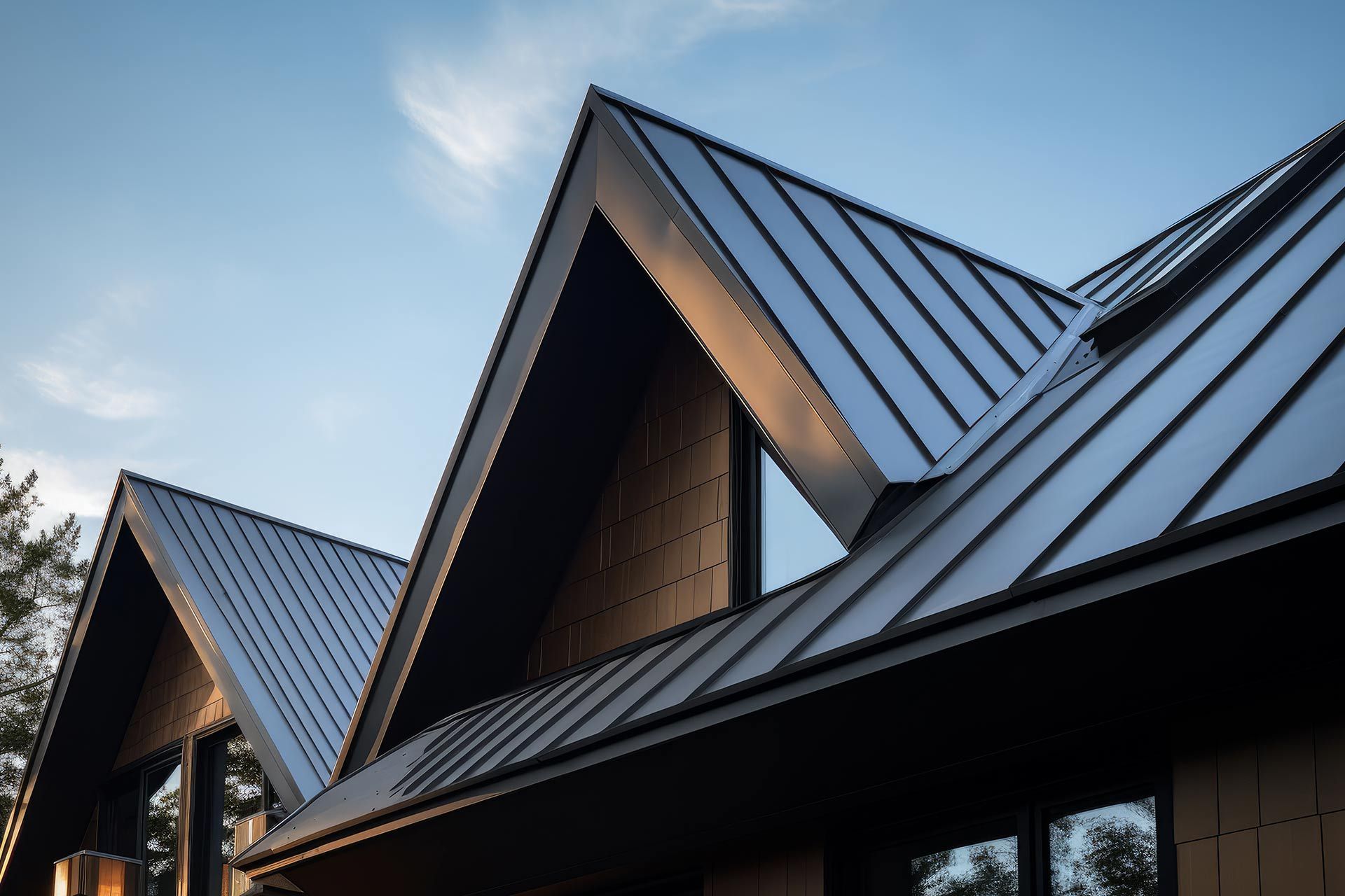 New metal roof installation.