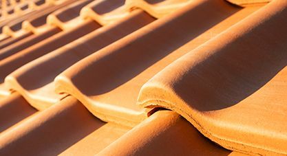 yellow ceramic roofing tiles
