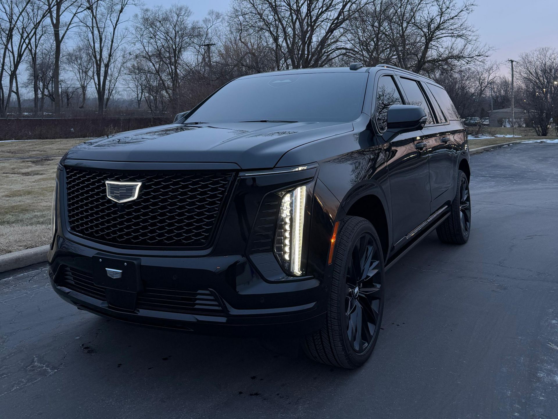 Black SUVs offered by M.R. Black Car Service of Chicago, seating up to 6.