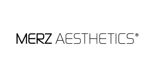 Logo for Merz Aesthetics, a skin care product used by med spa, Monaco MedSpa, Miami, FL. Link to Dermal Fillers.