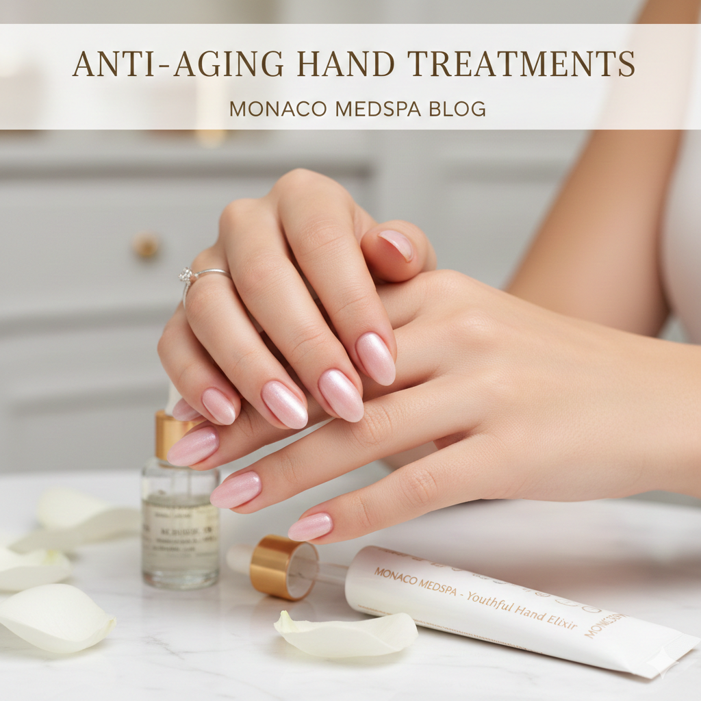 Image of  hands after hand filler treatment at the best med spa in Miami Monaco MedSpa
