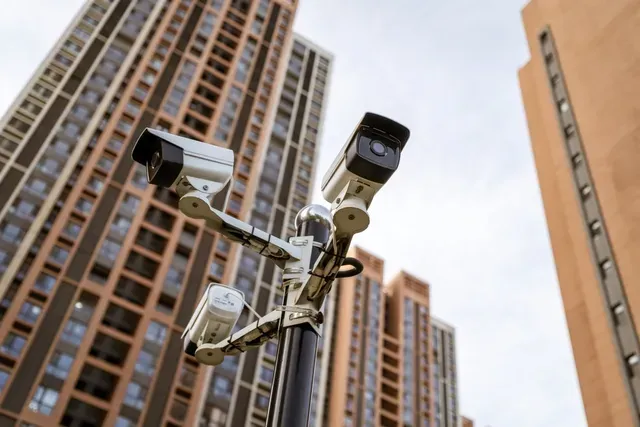 Security Camera Against Residential Buildings