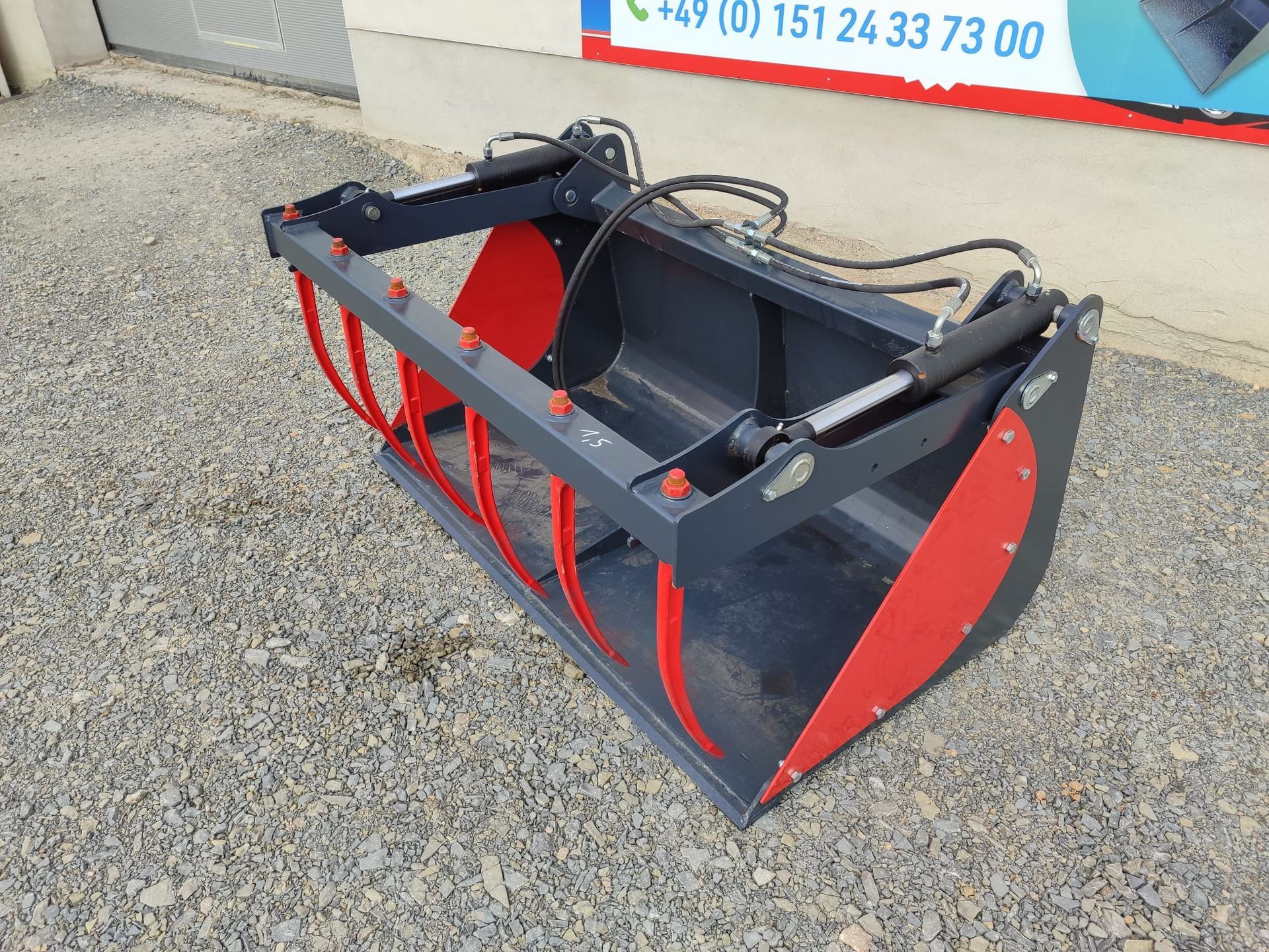 Łyżka chwytakowa 1,4 m – 2 cylindry – Weidemann