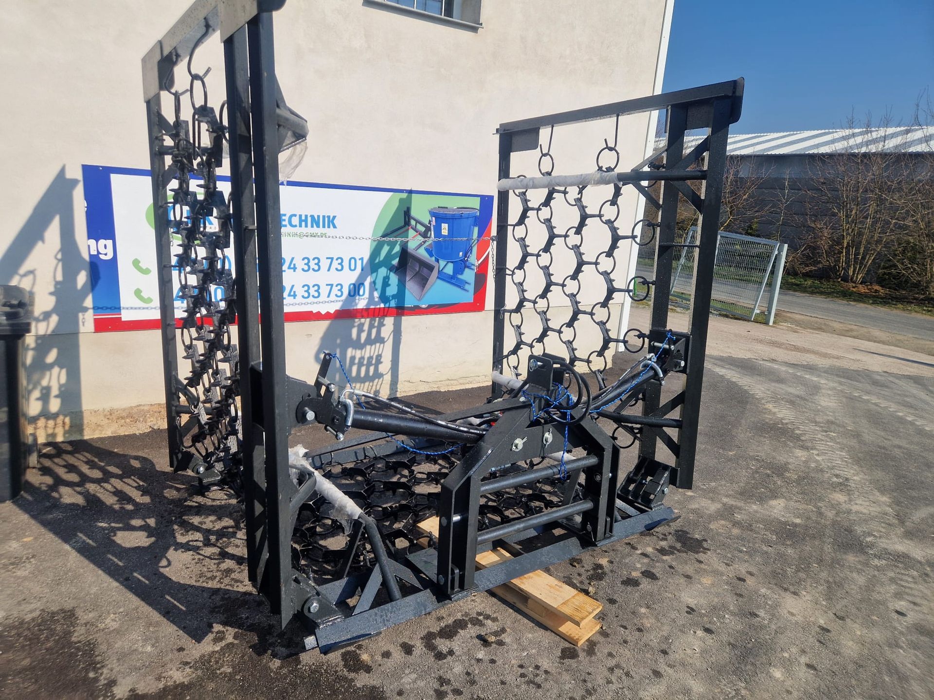8m hydrauliczna brona łąkowa