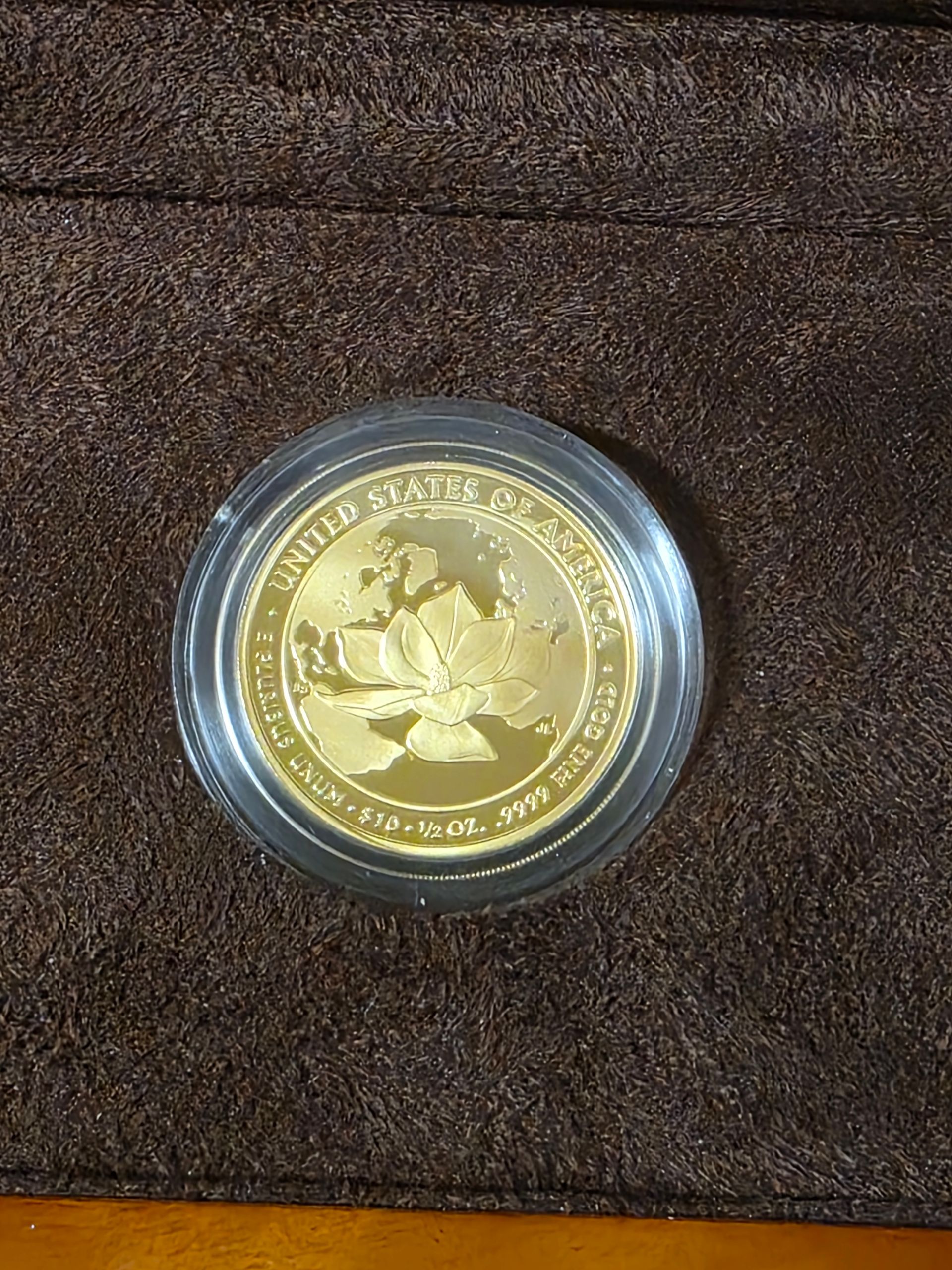 2015 W 1/2 Oz Gold Proof $10 First Spouse Jacqueline Kennedy Coin