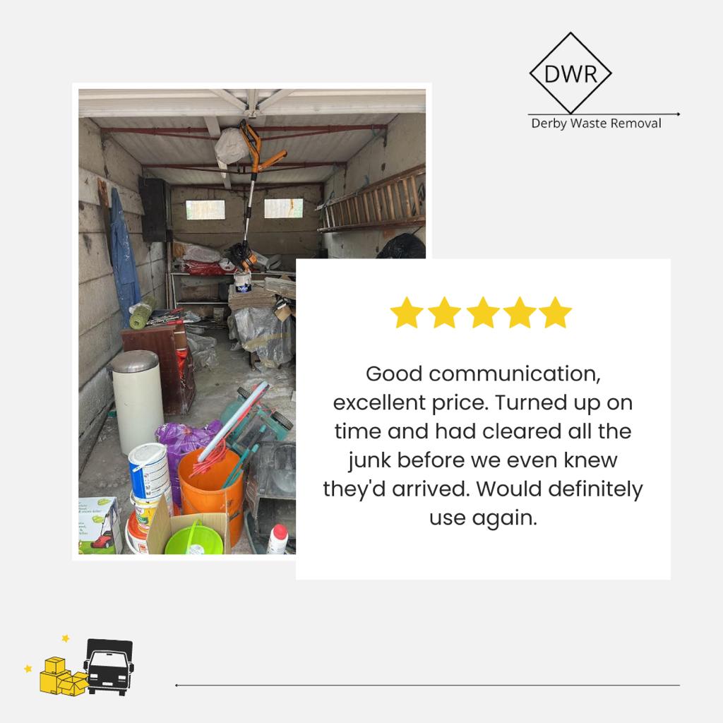 Highly recommended reviews for our waste removal services