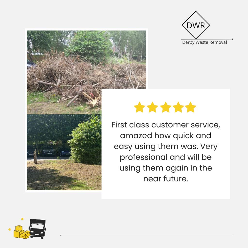 Highly recommended reviews for our waste removal services