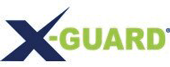 Logo de X-Guard, comportant un « X » bleu et le mot « GUARD » en vert. Un symbole de marque déposée est présent.