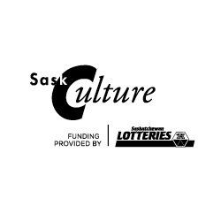 The sask culture logo is sponsored by the saskatchewan lotteries.