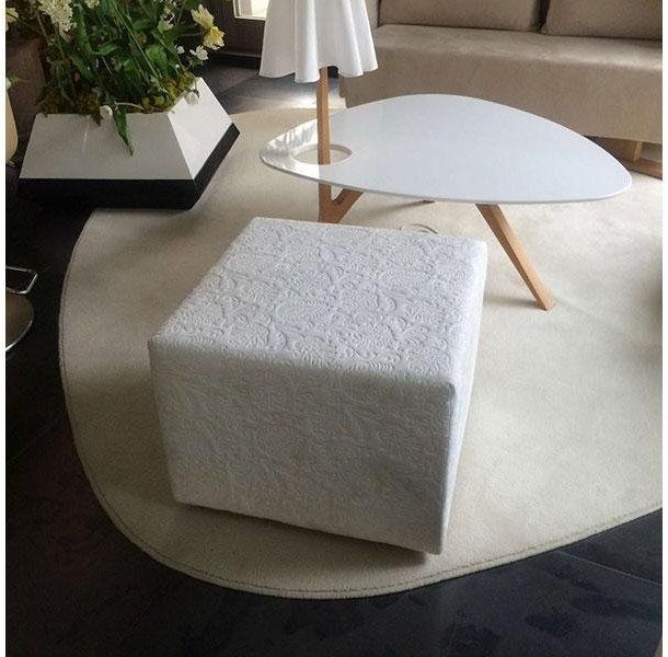 pouff bianco