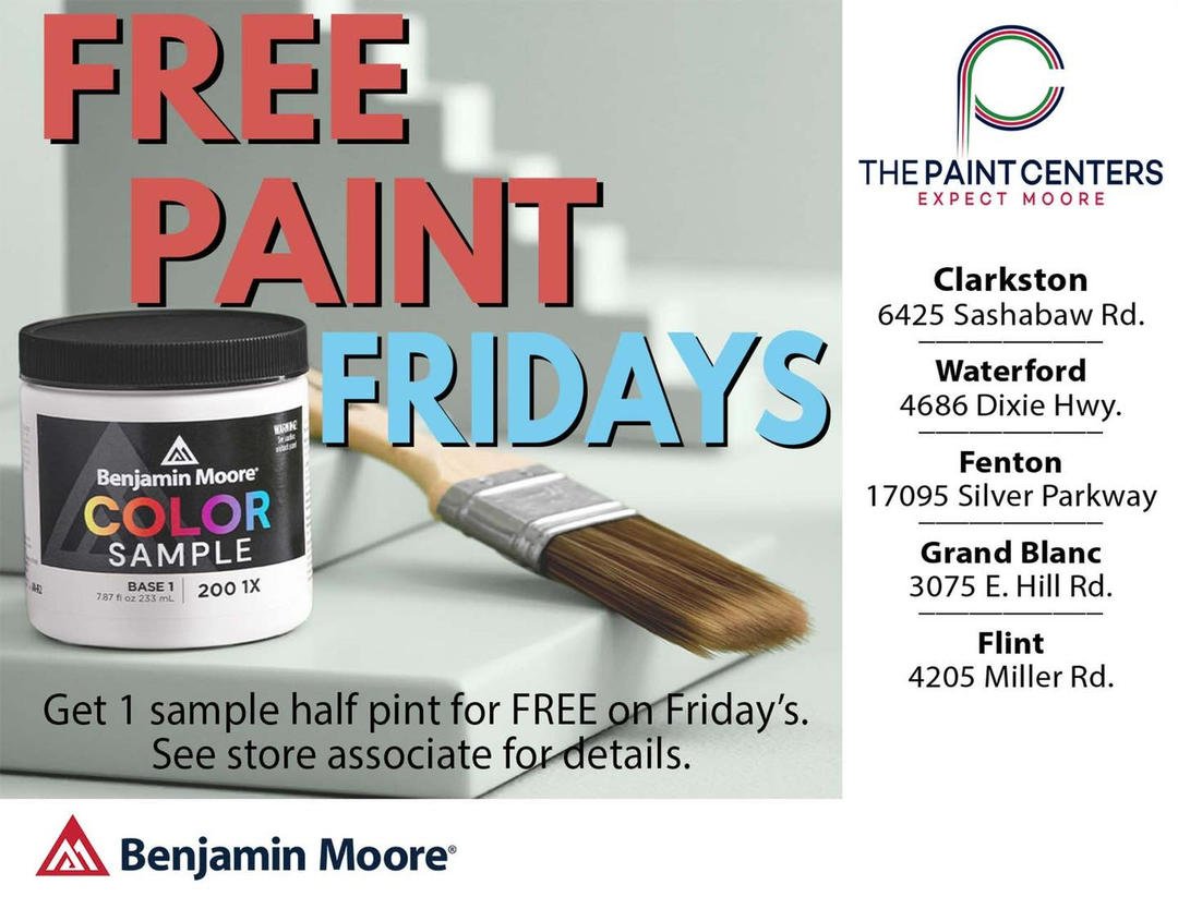 Promotions for Benjamin Moore Paint at The Paint Centers Near Flint