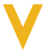 A large, bold, mustard-yellow capital letter 