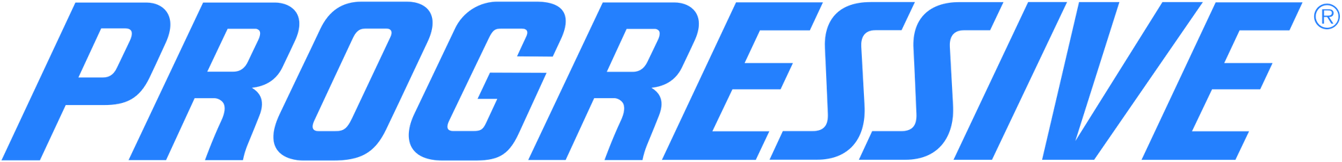The word progressive is written in blue on a white background