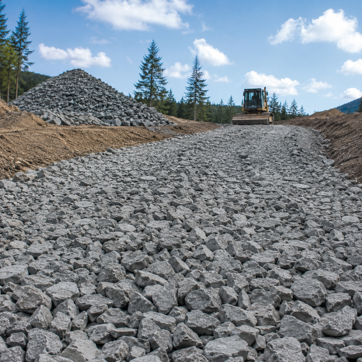 3 INCH MINUS CRUSHED ROCK