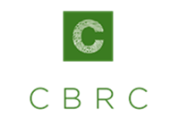 Logo quadrato verde con una C bianca sopra le lettere CBRC