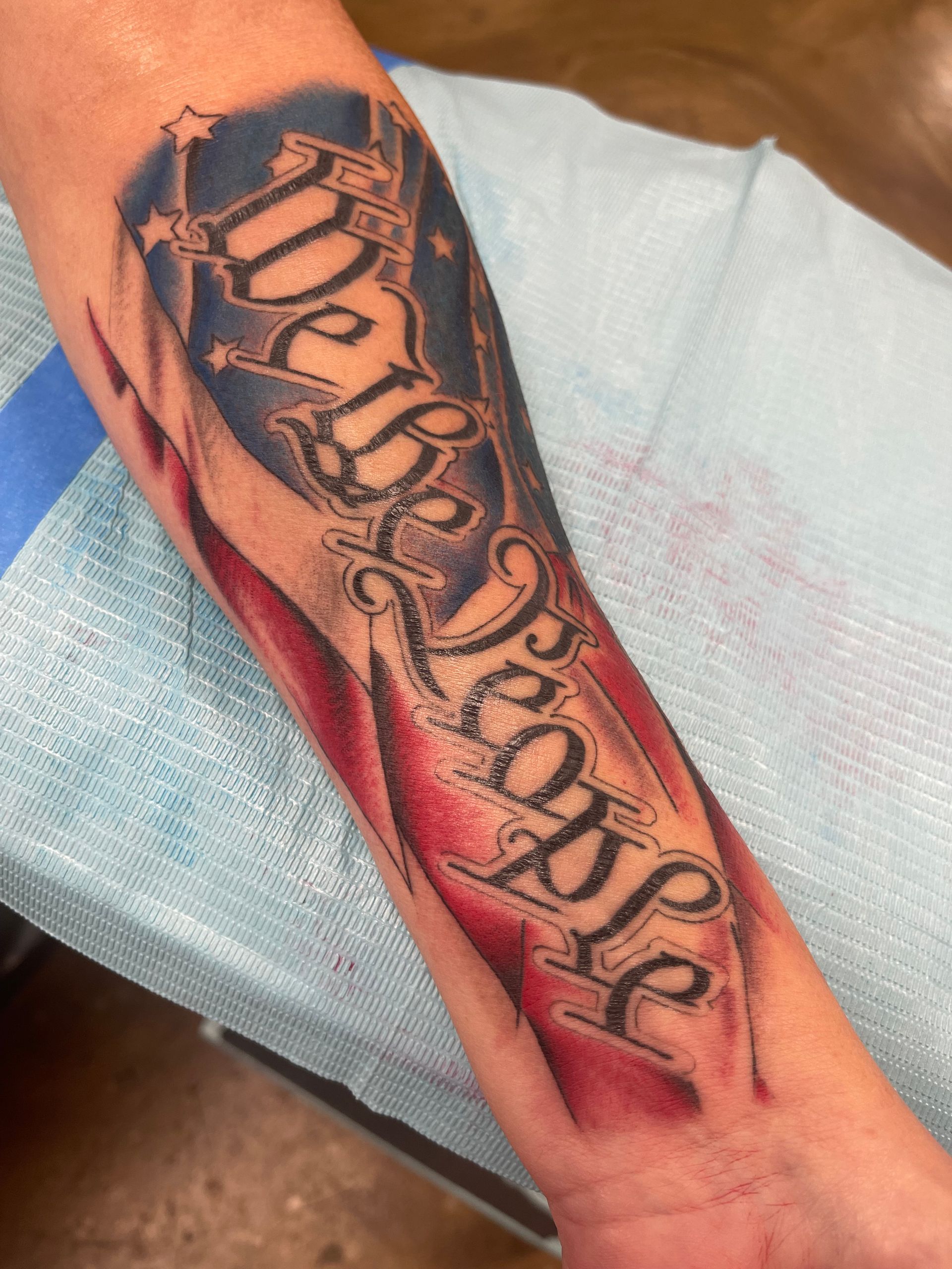 Tattoo of words 
