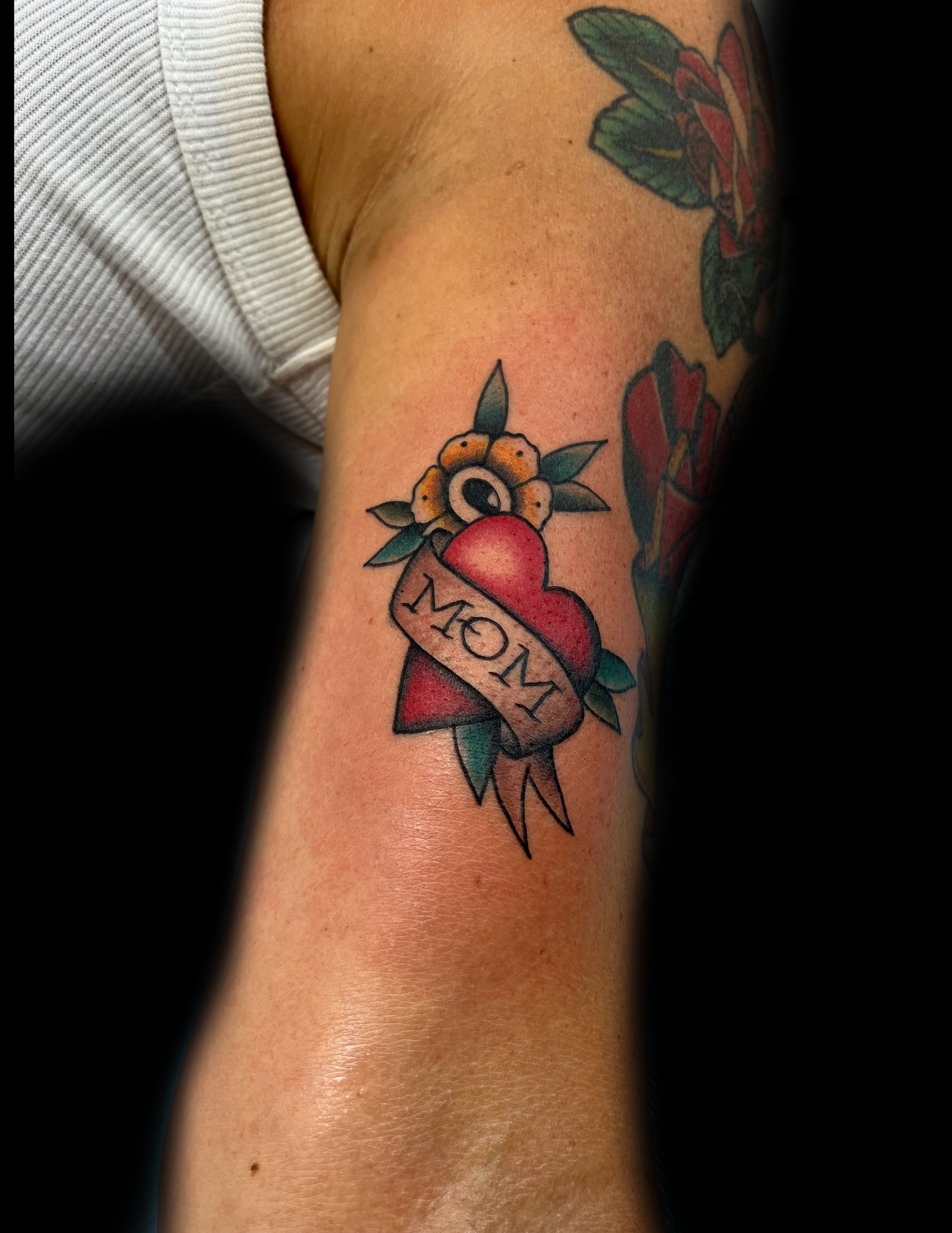 Tattoo of a heart with 