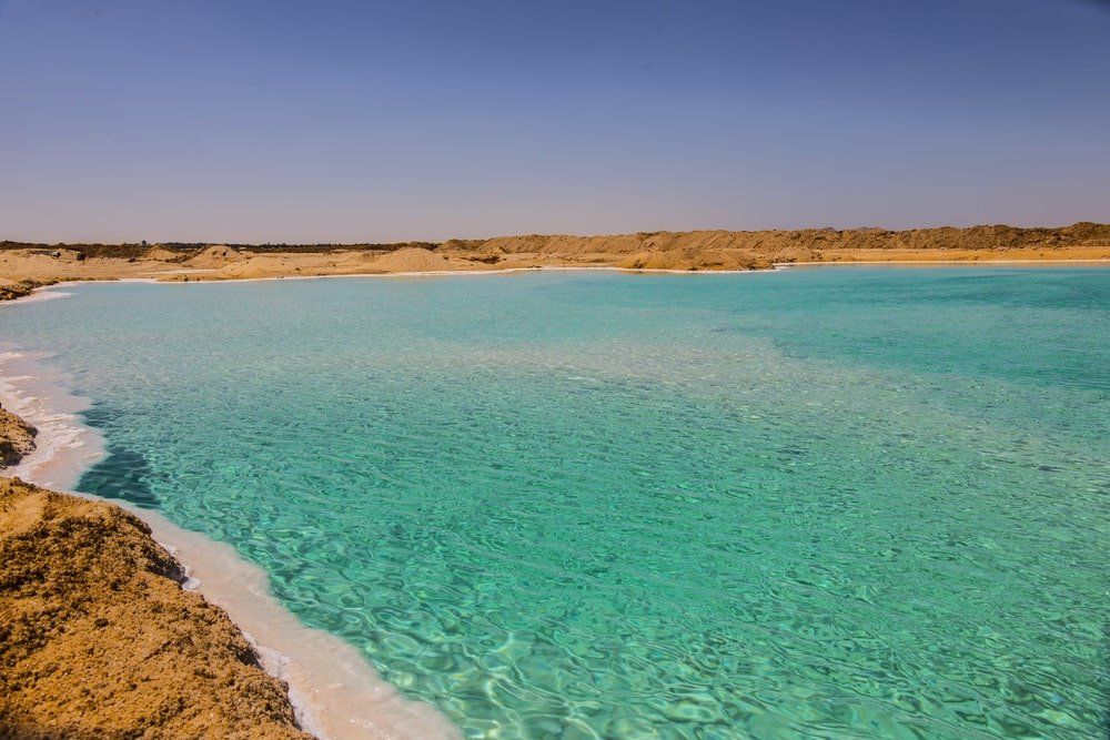 Salt lakes, Siwa, egypt