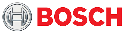 Bosch logo: Silver circle with a stylized