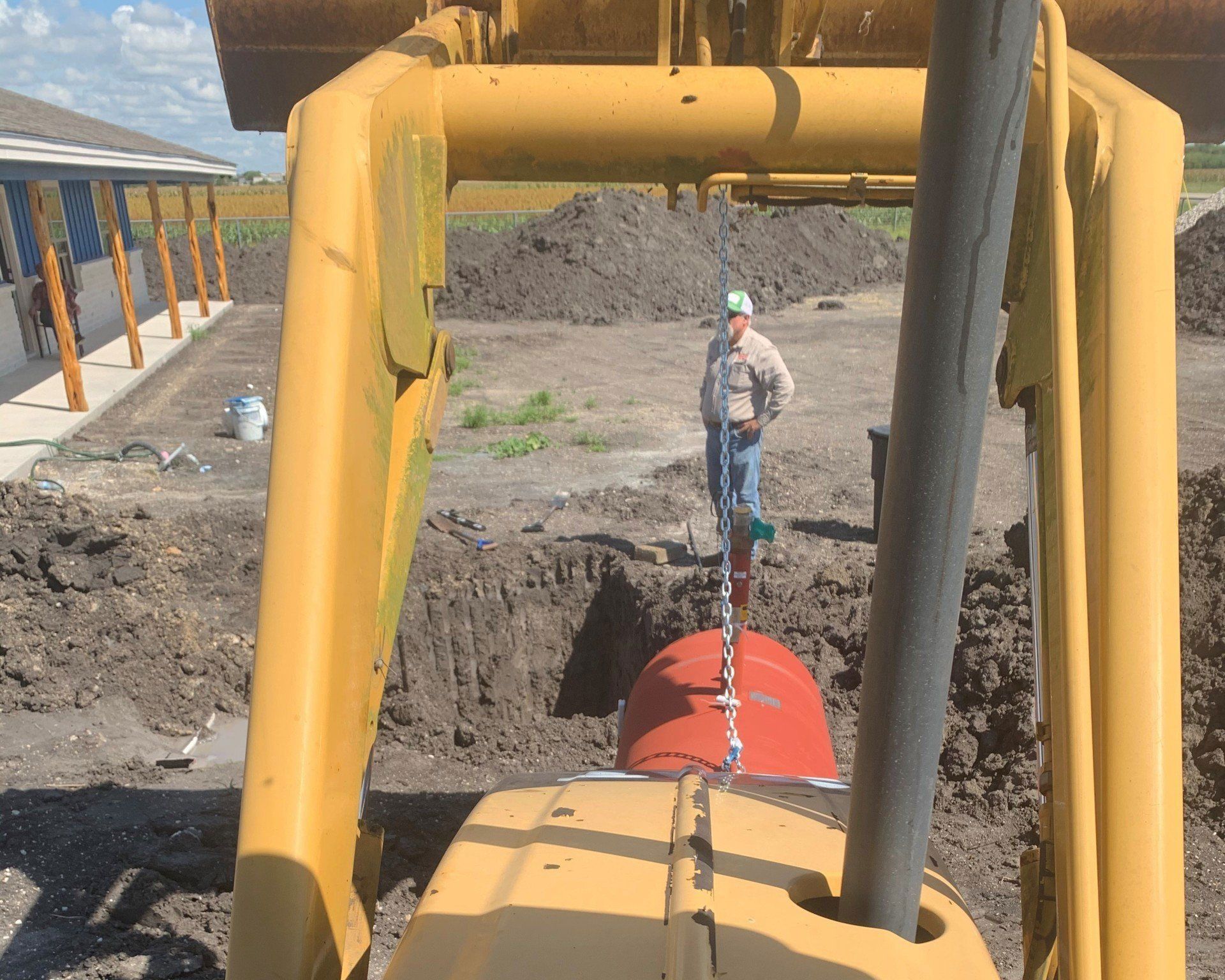 Burying Red Vessel | Martindale, TX | Martindale Guadalupe Gas Company