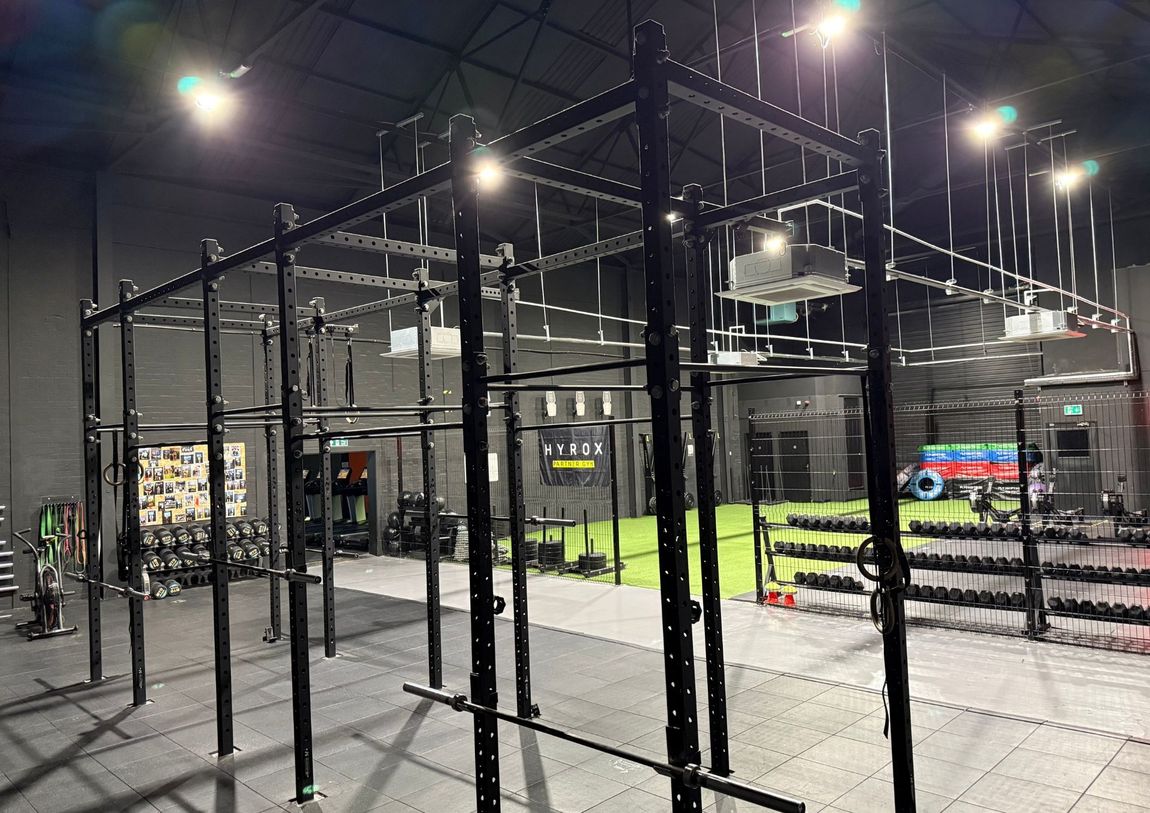 Giant strength and conditioning rig at Team Rees Gym in Caerphilly, designed for functional fitness, circuits and group training.