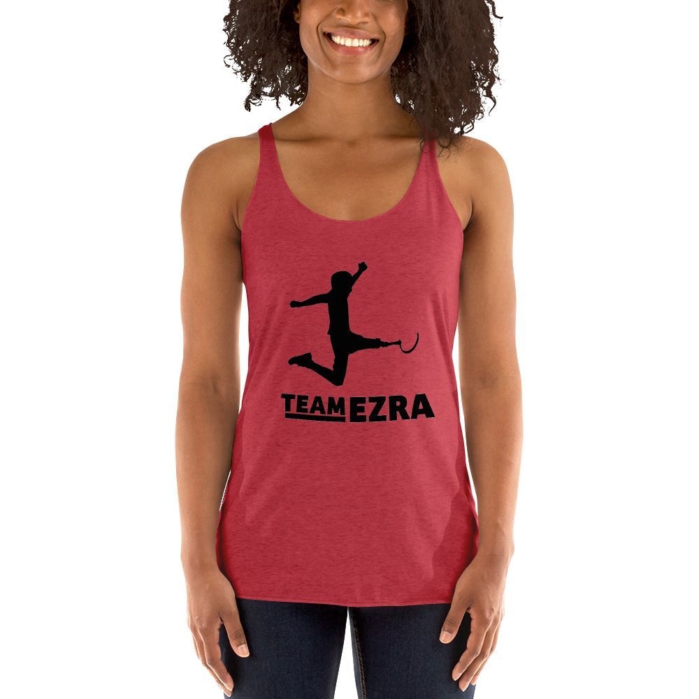 Team Ezra Womens Red Tank Top