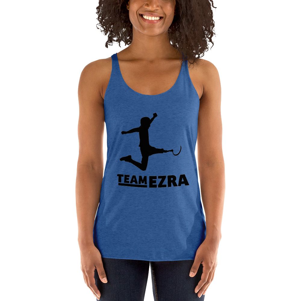 Team Ezra Womens Blue Tank Top